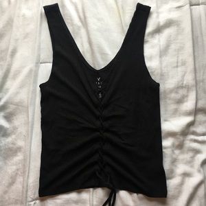 American Eagle Tie Front Tank Top